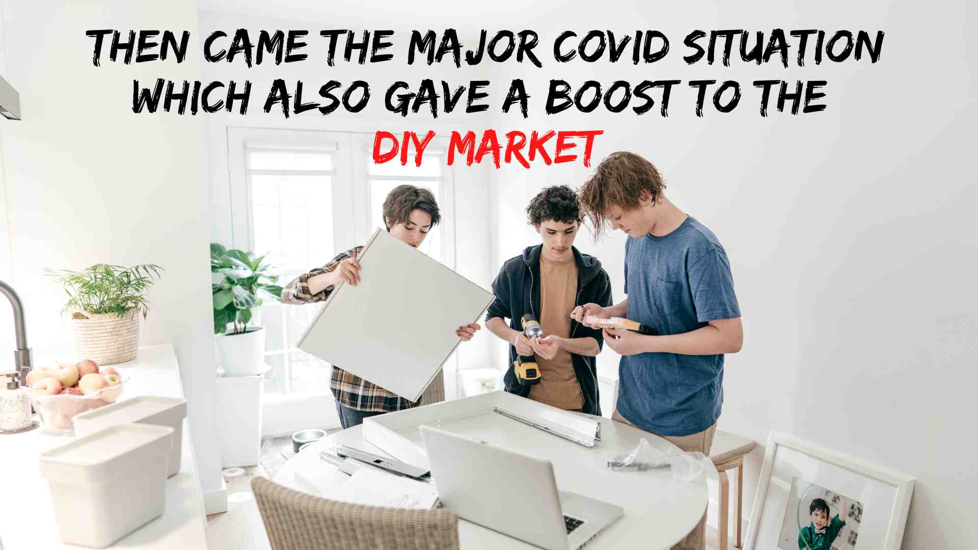 Then came the major COVID situation which also gave a boost to the DIY market